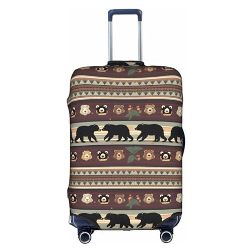 Gepäckabdeckung mit Bären-Print, Kofferschutz, Reisekoffer-Abdeckung für Kinder und Erwachsene, passend für 18-32 Zoll von asbwuo