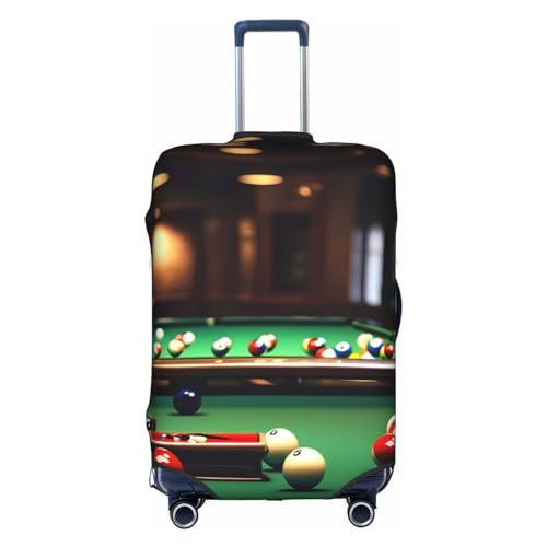 Gepäckabdeckung mit Billard-Print, Kofferschutz, Reisekofferabdeckung für Kinder und Erwachsene, passend für 18-32 Zoll von asbwuo