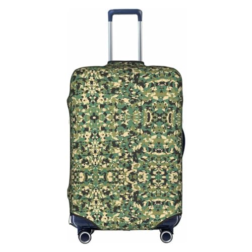 Gepäckabdeckung mit Camouflage-Print, Kofferschutz, Reisekofferabdeckung für Kinder und Erwachsene, passend für 18-32 Zoll von asbwuo