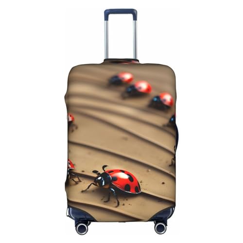 Gepäckabdeckung mit Marien -Spuren-Aufdruck, Kofferschutz, Reisekoffer-Abdeckung für Kinder und Erwachsene, passend für 18-32 Zoll von asbwuo