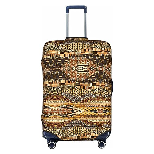 Gepäckabdeckung mit Patchwork-Druck im afrikanischen Stil, Kofferschutz, Reisekofferabdeckung für Kinder und Erwachsene, passend für 18-32 Zoll von asbwuo