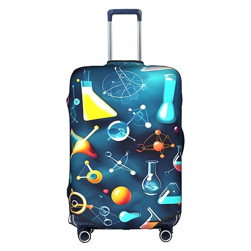 Gepäckabdeckung mit abstraktem SciencePrint-Motiv, Kofferschutz, Reisekofferabdeckung für Kinder und Erwachsene, passend für 18-32 Zoll von asbwuo