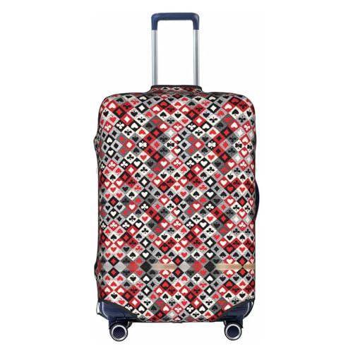 Gepäckabdeckung mit kariertem Rautenmuster, Kofferschutz, Reisekofferabdeckung für Kinder und Erwachsene, passend für 18-32 Zoll von asbwuo