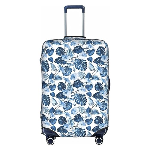 Gepäckabdeckung mit tropischem Blumendruck, Kofferschutz, Reisekofferabdeckung für Kinder und Erwachsene, passend für 18–32 Zoll von asbwuo