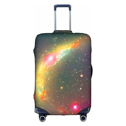 Gepäckabdeckung mit wunderschönem Galaxie-Print, Kofferschutz, Reisekoffer-Abdeckung für Kinder und Erwachsene, passend für 18-32 Zoll von asbwuo