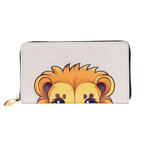 asbwuo Ledergeldbörse für Herren mit süßem Cartoon-Löwen-Print, schmale Bifold-Geldbörse mit durchgehendem Print-Design, sicherer Reißverschluss, RFID-Blockierung asbwuo Ledergeldbörse für Herren mit süßem Cartoon-Löwen-Print, schmale Bifold-Geldbörse mit durchgehendem Print-Design, sicherer Reißverschluss, RFID-Blockierung von asbwuo