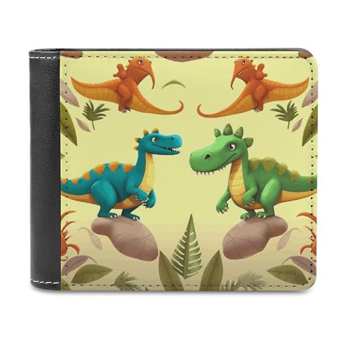 asbwuo PU-Geldbörse für Herren, personalisierte Kartenhalter-Geldbörse, lustiger, süßer Cartoon-Dinosaurier-Druck, Herren-Geldbörsen für Arbeit, Reisen und den täglichen Gebrauch asbwuo PU-Geldbörse für Herren, personalisierte Kartenhalter-Geldbörse, lustiger, süßer Cartoon-Dinosaurier-Druck, Herren-Geldbörsen für Arbeit, Reisen und den täglichen Gebrauch von asbwuo