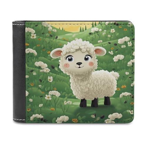 asbwuo PU-Geldbörse für Herren, personalisierte Kartenhalter-Geldbörse, lustiger, süßer Cartoon-Schaf-Print, Herren-Geldbörsen für Arbeit, Reisen und den täglichen Gebrauch asbwuo PU-Geldbörse für Herren, personalisierte Kartenhalter-Geldbörse, lustiger, süßer Cartoon-Schaf-Print, Herren-Geldbörsen für Arbeit, Reisen und den täglichen Gebrauch von asbwuo