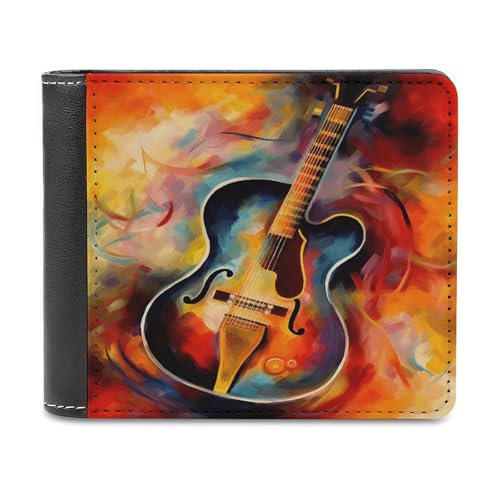 asbwuo PU-Geldbörse für Herren, personalisierte Kartenhalter-Geldbörse, lustiges abstraktes Aquarell-Gitarren-Print, Herren-Geldbörsen für Arbeit, Reisen und den täglichen Gebrauch asbwuo PU-Geldbörse für Herren, personalisierte Kartenhalter-Geldbörse, lustiges abstraktes Aquarell-Gitarren-Print, Herren-Geldbörsen für Arbeit, Reisen und den täglichen Gebrauch von asbwuo
