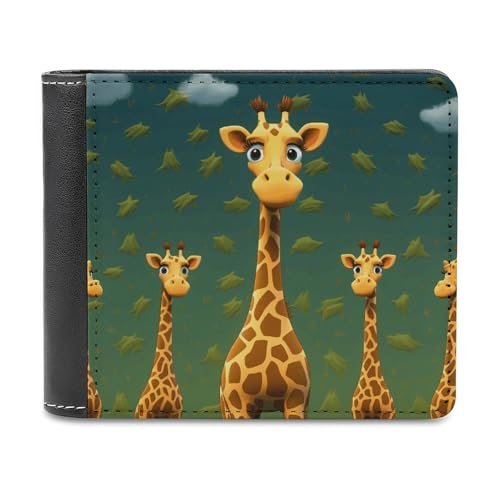 asbwuo Pu-Geldbörse für Herren, personalisierte Kartenhalter-Geldbörse, lustiges Cartoon-Giraffe-Print, Herren-Geldbörsen für Arbeit, Reisen und den täglichen Gebrauch asbwuo Pu-Geldbörse für Herren, personalisierte Kartenhalter-Geldbörse, lustiges Cartoon-Giraffe-Print, Herren-Geldbörsen für Arbeit, Reisen und den täglichen Gebrauch von asbwuo