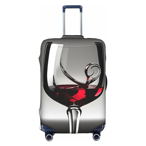 asbwuo Weinglas Kratzfeste Kofferabdeckung Reisegepäckschutz, Koffer inklusive von asbwuo