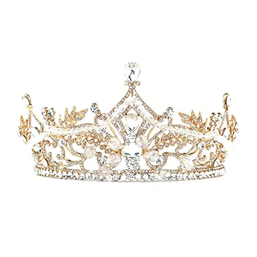 Strass Blume Braut Krone Tiara Stirnbänder Kristall Diadem Krone Hochzeit Haarschmuck Krone von asdchZen