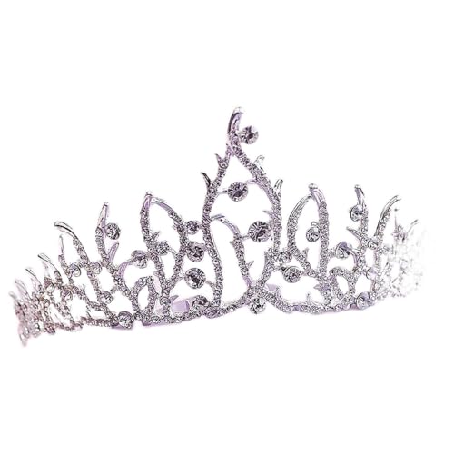 Tiara Krone für Frauen, echte österreichische Kristalle, Prinzessin, Schneeflocke, Tiara, Krone, Brautschmuck, Hochzeit, Weihnachten, Haarschmuck, Krone von asdchZen