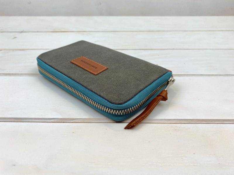 Monedero Señora/Lona Encerada Gris Monedero Señora/Lona Encerada Gris von aseismanos