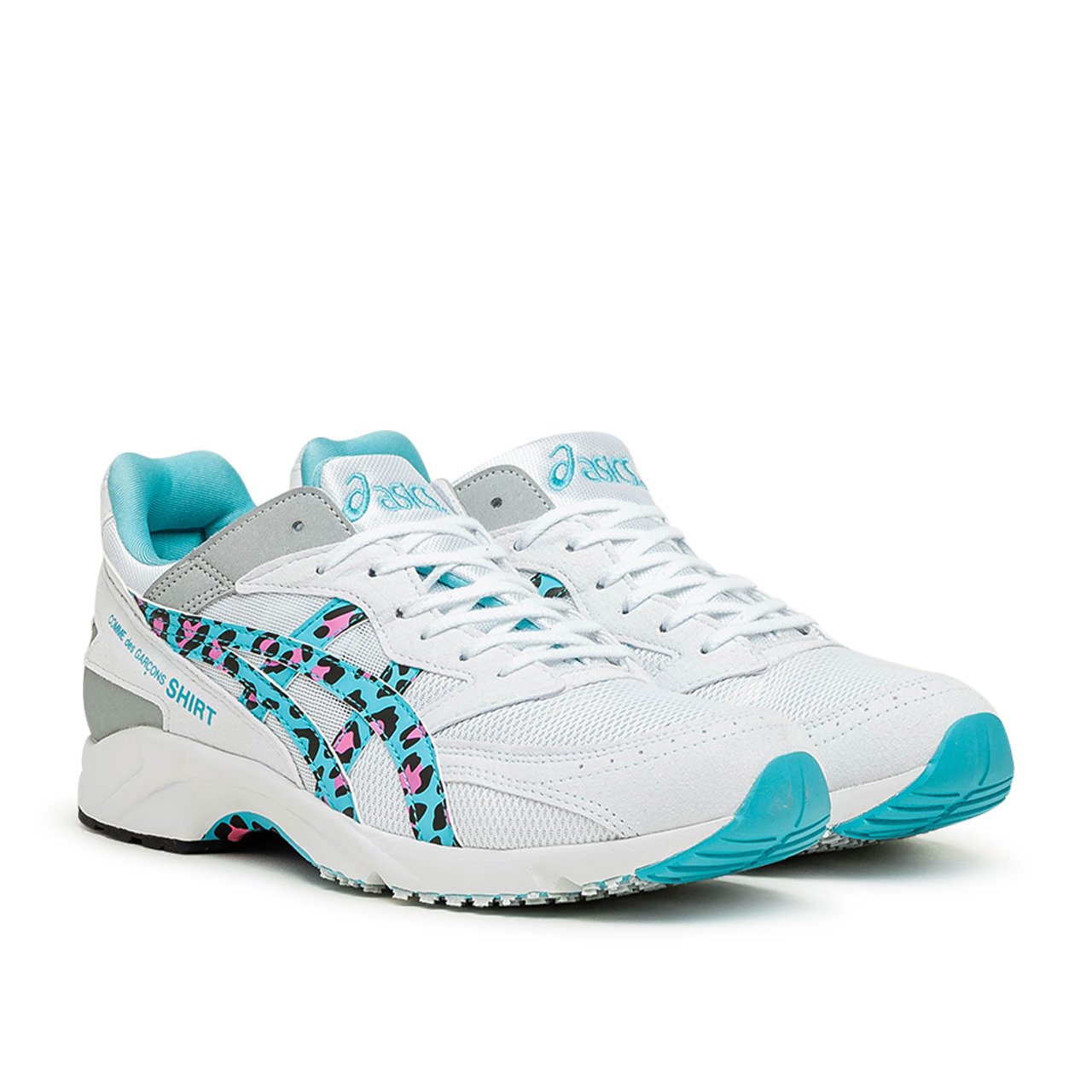 asics x comme des garçons shirt tarther (white/blue) von asics