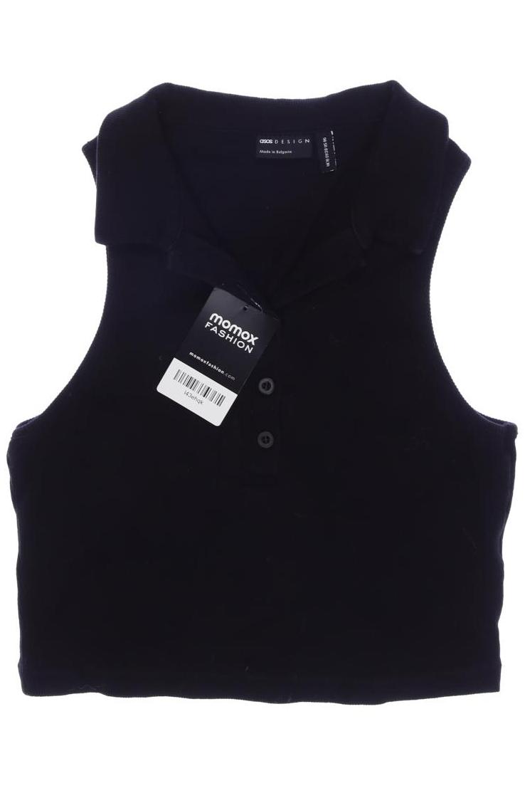 asos Damen Poloshirt, schwarz, Gr. 38 von asos
