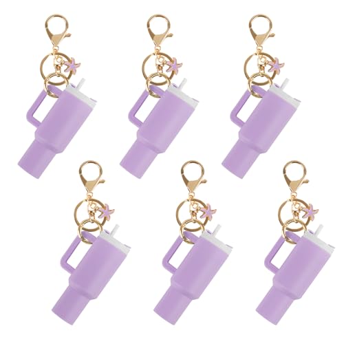 Aspire 6PCS Mini Tumbler -Schlüsselanhänger mit unterschiedlichem Charme, niedliche Tassenzubehör, Geldbeutel -Handtaschen -Rucksack -Charme für Lippenbalsam Aspire 6PCS Mini Tumbler -Schlüsselanhänger mit unterschiedlichem Charme, niedliche Tassenzubehör, Geldbeutel -Handtaschen -Rucksack -Charme für Lippenbalsam von aspire