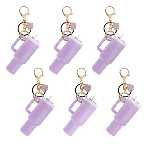 Aspire 6PCS Mini Tumbler -Schlüsselanhänger mit unterschiedlichem Charme, niedliche Tassenzubehör, Geldbeutel -Handtaschen -Rucksack -Charme für Lippenbalsam Aspire 6PCS Mini Tumbler -Schlüsselanhänger mit unterschiedlichem Charme, niedliche Tassenzubehör, Geldbeutel -Handtaschen -Rucksack -Charme für Lippenbalsam von aspire