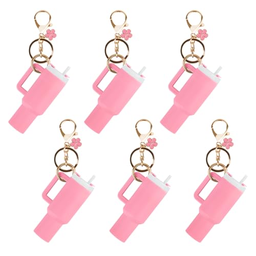 Aspire 6PCS Mini Tumbler -Schlüsselanhänger mit unterschiedlichem Charme, niedliche Tassenzubehör, Geldbeutel -Handtaschen -Rucksack -Charme für Lippenbalsam Aspire 6PCS Mini Tumbler -Schlüsselanhänger mit unterschiedlichem Charme, niedliche Tassenzubehör, Geldbeutel -Handtaschen -Rucksack -Charme für Lippenbalsam von aspire