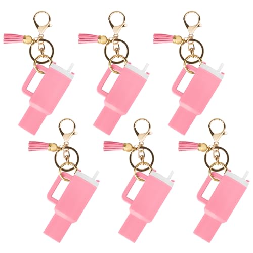 Aspire 6PCS Mini Tumbler -Schlüsselanhänger mit unterschiedlichem Charme, niedliche Tassenzubehör, Geldbeutel -Handtaschen -Rucksack -Charme für Lippenbalsam Aspire 6PCS Mini Tumbler -Schlüsselanhänger mit unterschiedlichem Charme, niedliche Tassenzubehör, Geldbeutel -Handtaschen -Rucksack -Charme für Lippenbalsam von aspire