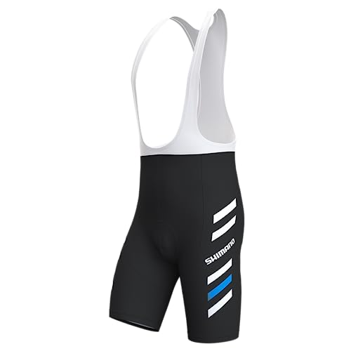 assocauicy Fahrrad TräGerhose Bib Shorts Herren,Anti-Rutsch Radlerhose Gepolstert Schnell Trocknend Atmungsaktiv Mit Taschen von assocauicy