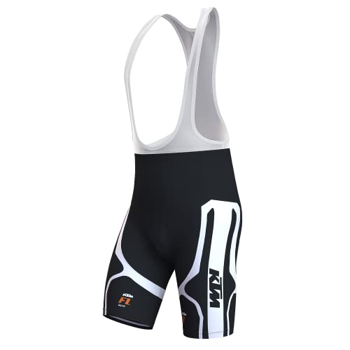 assocauicy Fahrrad TräGerhose Bib Shorts Herren,Anti-Rutsch Radlerhose Gepolstert Schnell Trocknend Atmungsaktiv Mit Taschen von assocauicy