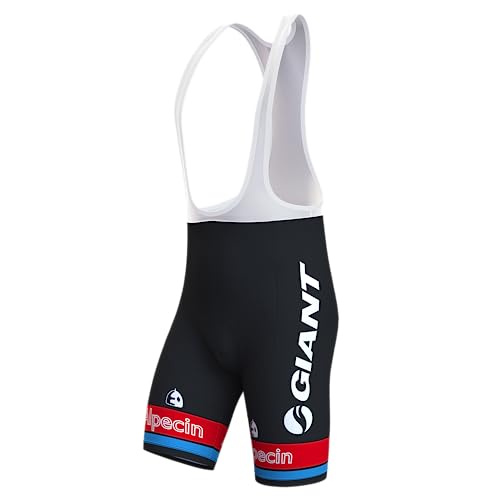 assocauicy Fahrrad TräGerhose Bib Shorts Herren,Anti-Rutsch Radlerhose Gepolstert Schnell Trocknend Atmungsaktiv Mit Taschen von assocauicy