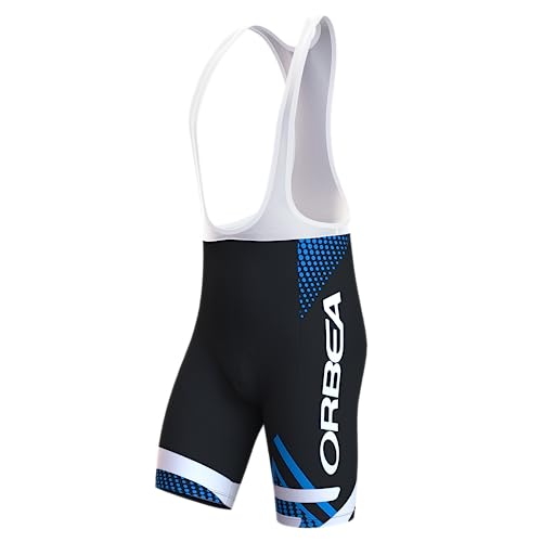 assocauicy Fahrrad TräGerhose Bib Shorts Herren,Anti-Rutsch Radlerhose Gepolstert Schnell Trocknend Atmungsaktiv Mit Taschen von assocauicy