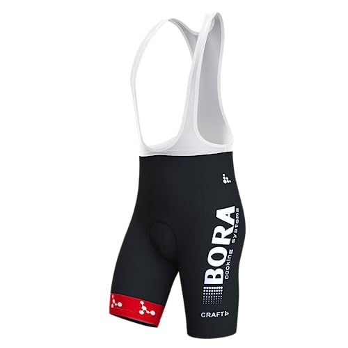 assocauicy Fahrrad TräGerhose Bib Shorts Herren,Anti-Rutsch Radlerhose Gepolstert Schnell Trocknend Atmungsaktiv Mit Taschen von assocauicy