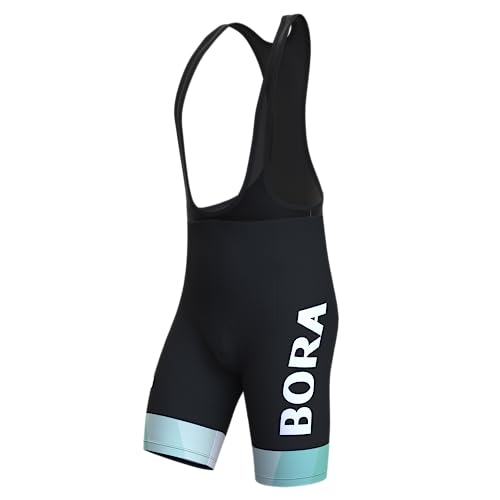 assocauicy Fahrrad TräGerhose Bib Shorts Herren,Anti-Rutsch Radlerhose Gepolstert Schnell Trocknend Atmungsaktiv Mit Taschen von assocauicy