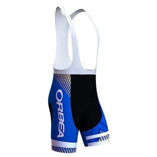 assocauicy Fahrrad TräGerhose Bib Shorts Herren,Anti-Rutsch Radlerhose Gepolstert Schnell Trocknend Atmungsaktiv Mit Taschen von assocauicy