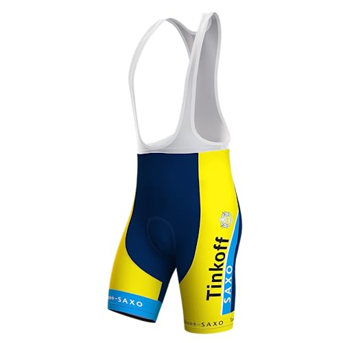 assocauicy Fahrrad TräGerhose Bib Shorts Herren,Anti-Rutsch Radlerhose Gepolstert Schnell Trocknend Atmungsaktiv Mit Taschen von assocauicy