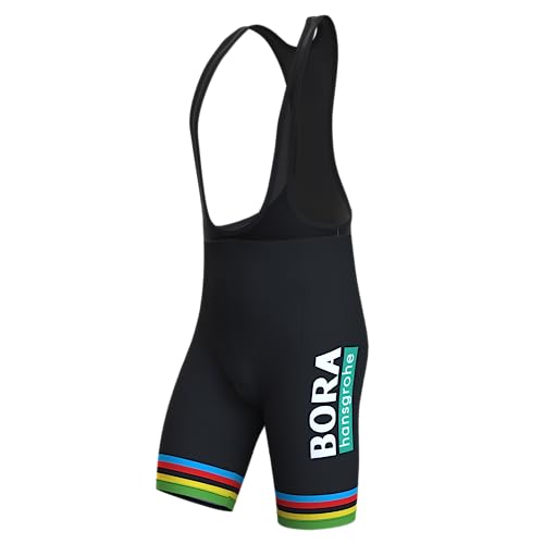 assocauicy Fahrrad TräGerhose Bib Shorts Herren,Anti-Rutsch Radlerhose Gepolstert Schnell Trocknend Atmungsaktiv Mit Taschen von assocauicy