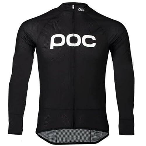 assocauicy Fahrradtrikot Herren Langarm Mit Fleece Atmungsaktiv & Schnell Trocknend Windbrecher Mit Reißverschluss Taschen von assocauicy