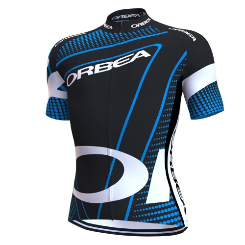 assocauicy Herren Fahrradtrikot Kurzarm Hochleistungs-Rennradtrikot Atmungsaktiv Radtrikot Radsportbekleidung mit 3 Taschen von assocauicy