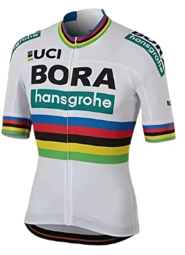 assocauicy Herren Fahrradtrikot Kurzarm Hochleistungs-Rennradtrikot Atmungsaktiv Radtrikot Radsportbekleidung mit 3 Taschen von assocauicy