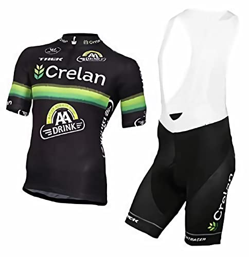 assocauicy Herren Kurzarm Fahrrad Trikot Set,Atmungsaktiv Schnell Trocknend Radtrikot Mit 4d Gel Gepolsterten Shorts Fahrradbekleidung Set FüR MTB von assocauicy