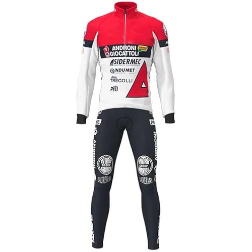 assocauicy Herren Radtrikot Langarm Radfahren Set，Bekleidung 3D Pad Pant Stretch Performance Baumwolle mit Taschen von assocauicy