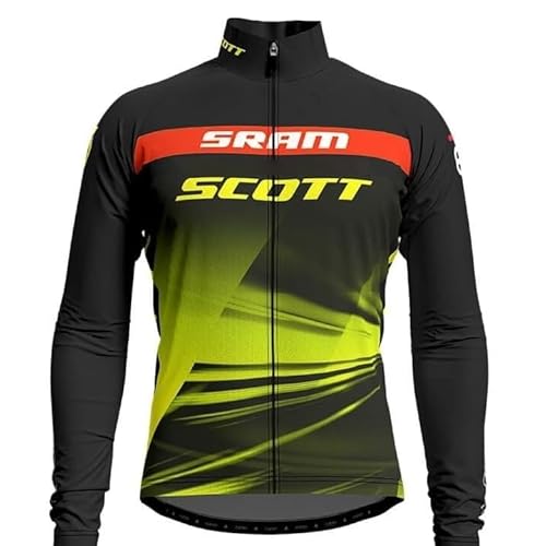 assocauicy Radtrikot Herren Langarm,Fahrrad Trikots Herren Jersey Tasche Reißverschluss Stretch Atmungsaktiv Und Schnell Trocken von assocauicy