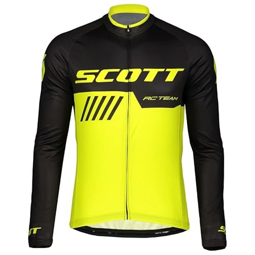 assocauicy Radtrikot Herren Langarm Winter,Fahrrad Trikots Windschutz Mit Fleece Atmungsaktiv Und Schnell Trocken mit Taschen von assocauicy