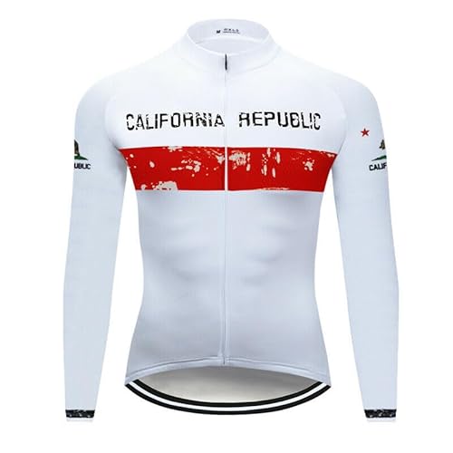 assocauicy Radtrikot Herren Langarm Winter,Fahrrad Trikots Windschutz Mit Fleece Atmungsaktiv Und Schnell Trocken mit Taschen von assocauicy