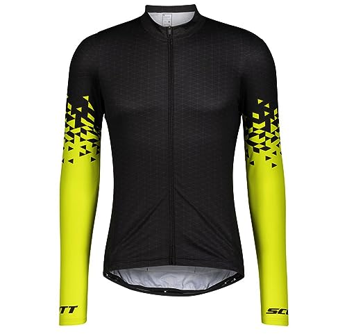 assocauicy Radtrikot Herren Langarm Winter,Fahrrad Trikots Windschutz Mit Fleece Atmungsaktiv Und Schnell Trocken mit Taschen von assocauicy