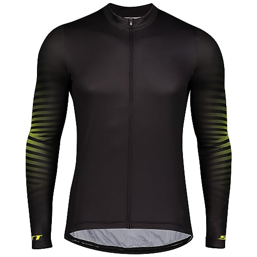 assocauicy Radtrikot Herren Langarm Winter,Fahrrad Trikots Windschutz Mit Fleece Atmungsaktiv Und Schnell Trocken mit Taschen von assocauicy