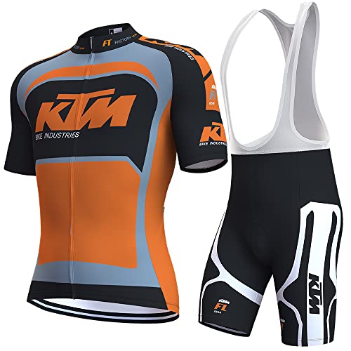 assocauicy Rennrad Trikot Herren Set,Atmungsaktiv Und Schnelltrocknend Herren-Radtrikot Radhosen Für Männer Mit 3D-Gel-Pads von assocauicy