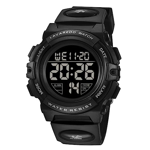 aswan watch Digitaluhr Kinder Mädchen Jungen mit Wecker,Stoppuhr,LED Licht,Datum-Sport Armbanduhr mit Silikonarmband von aswan watch