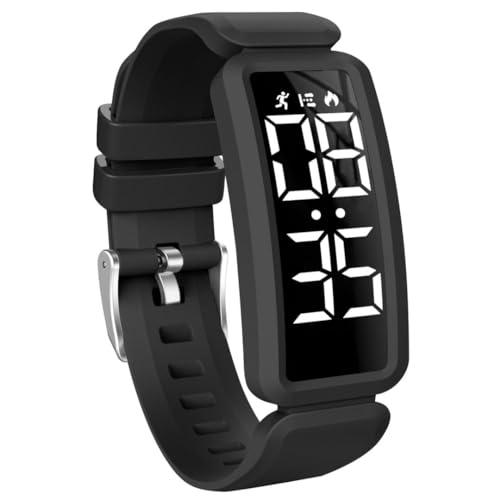 aswan watch Digitaluhr Kinder Mädchen Jungen mit Schrittzähler,Wecker,Stoppuhr, Distanz,Datum-Sport Armbanduhr ohne App und Handy mit Silikonarmband von aswan watch