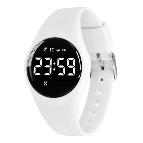 aswan watch Digitaluhr Kinder Mädchen Jungen mit Schrittzähler,Wecker,Stoppuhr, Licht,Datum-Sport Armbanduhr ohne App und Handy mit Silikonarmband von aswan watch