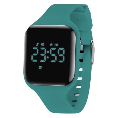 aswan watch Digitaluhr Kinder Mädchen Jungen mit Schrittzähler,Wecker,Stoppuhr, Licht,Datum-Sport Armbanduhr ohne App und Handy mit Silikonarmband von aswan watch