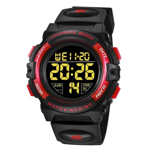 aswan watch Digitaluhr Kinder Mädchen Jungen mit Wecker,Stoppuhr,LED Licht,Datum-Sport Armbanduhr mit Silikonarmband von aswan watch