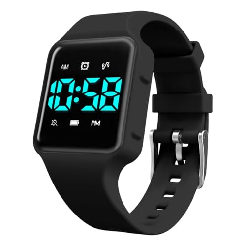 aswan watch Digitaluhr für Töpfchentraining, Trinkwasser und Händewaschen mit 15 Weckern, Countdown, Vibration, Musik,Silikonarmband - Armbanduhr für Mädchen und Jungen von aswan watch